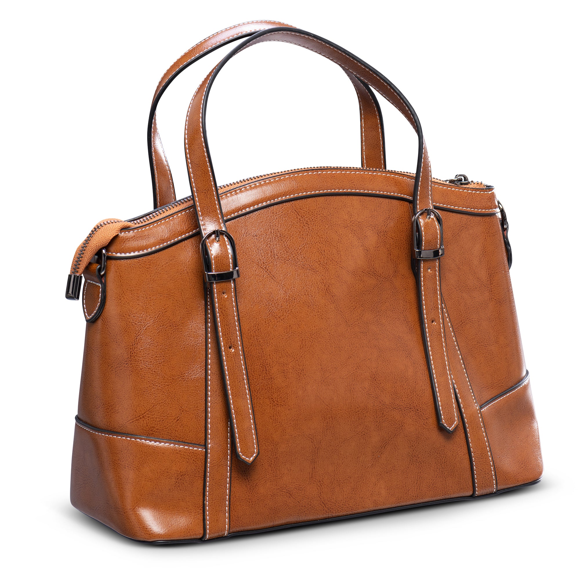 Brown satchel bag outlet women's